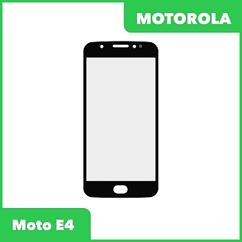 Стекло + OCA пленка для переклейки Motorola Moto E4 (XT1762), черный