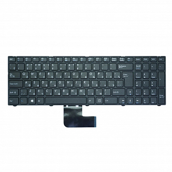 Клавиатура для ноутбука DNS Pegatron C15, C17, черная с рамкой