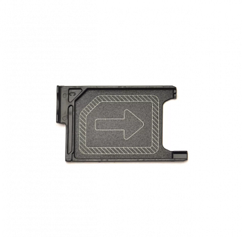 Держатель (лоток) SIM-карты для Sony Xperia Z3 (D6603), Z3 Dual (D6633), Z3 Compact (D5803), Z5 Compact (E5823), черный