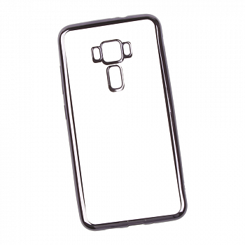 Чехол силиконовый "LP" для Asus ZenFone 3 ZE552KL TPU (прозрачный с черной хром рамкой) (европакет)