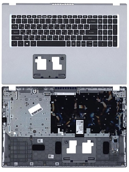 Клавиатура для ноутбука Acer A317-33, серая топ-панель