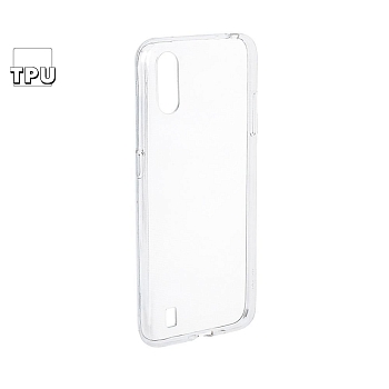 Силиконовый чехол "LP" для Samsung Galaxy A01 2020 (A015F) TPU, прозрачный (коробка)