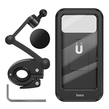 Водонепроницаемый держатель для телефона Hoco CA101 (черный) на велосипед