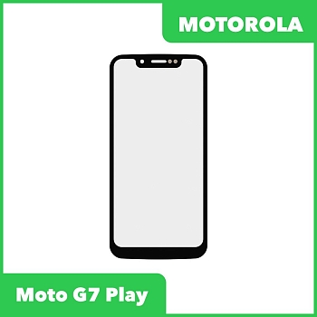 Стекло для переклейки дисплея Motorola Moto G7 Play, черный
